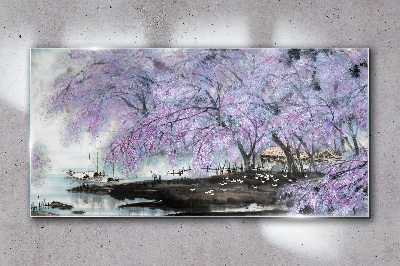 Glasbild Frühlingsblüte