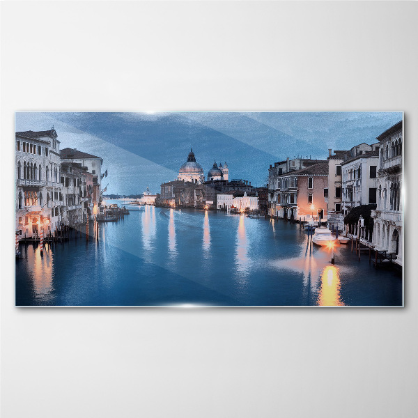 Foto glasbild Venedig im Abendlicht