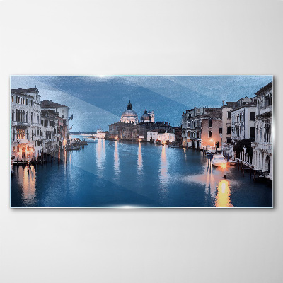 Foto glasbild Venedig im Abendlicht