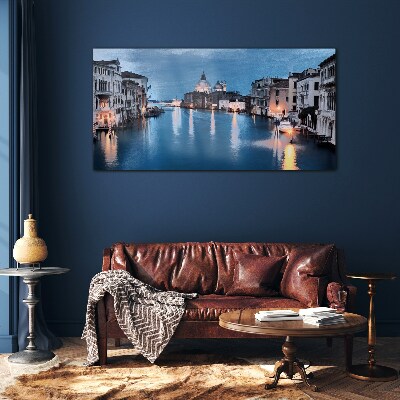 Foto glasbild Venedig im Abendlicht