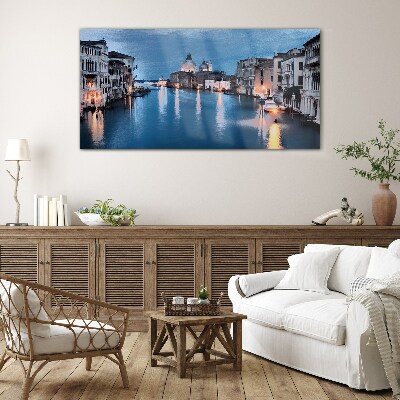 Foto glasbild Venedig im Abendlicht