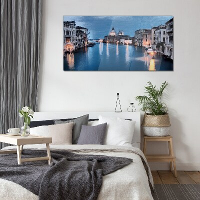 Foto glasbild Venedig im Abendlicht