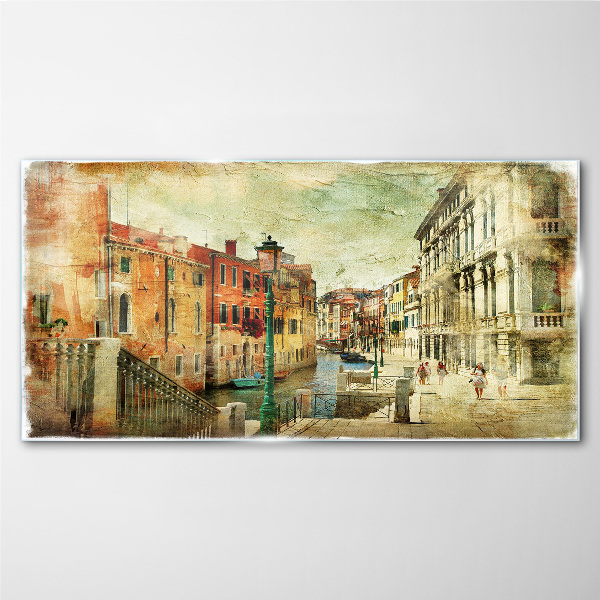 Foto auf glas Venedig in Pastelltönen