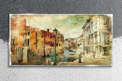 Foto auf glas Venedig in Pastelltönen