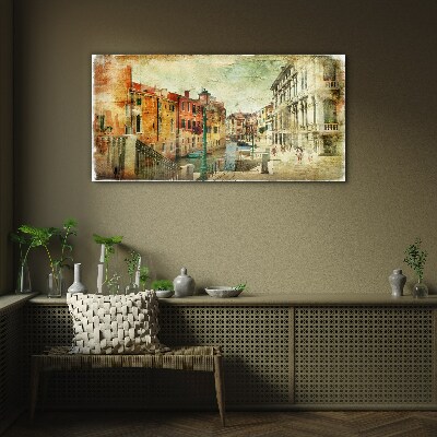 Foto auf glas Venedig in Pastelltönen