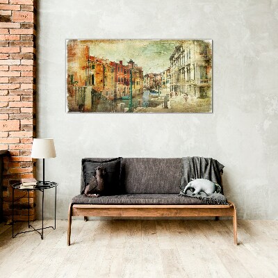 Foto auf glas Venedig in Pastelltönen