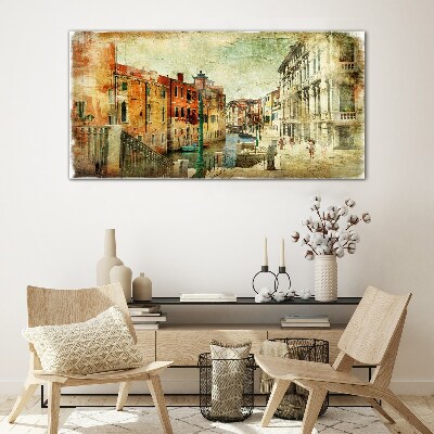 Foto auf glas Venedig in Pastelltönen