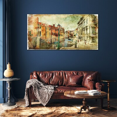 Foto auf glas Venedig in Pastelltönen