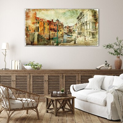Foto auf glas Venedig in Pastelltönen