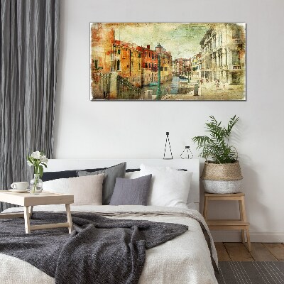 Foto auf glas Venedig in Pastelltönen