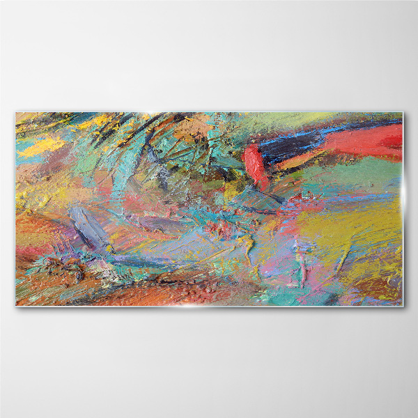 Bild auf glas Bunte abstrakte Landschaft