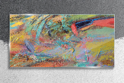Bild auf glas Bunte abstrakte Landschaft