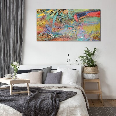 Bild auf glas Bunte abstrakte Landschaft