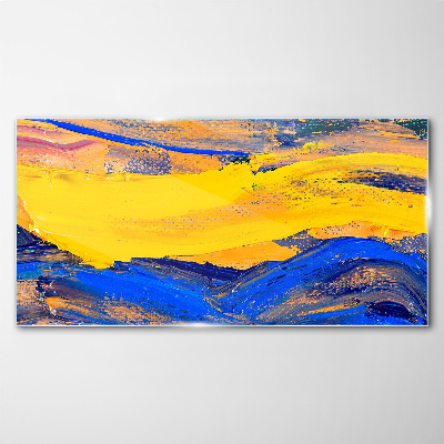 Glasbild Die Farben des Himmels und des Meeres