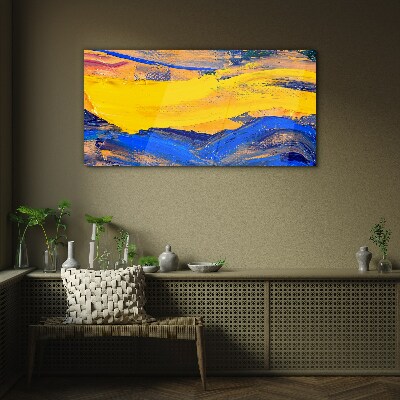 Glasbild Die Farben des Himmels und des Meeres