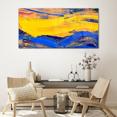 Glasbild Die Farben des Himmels und des Meeres