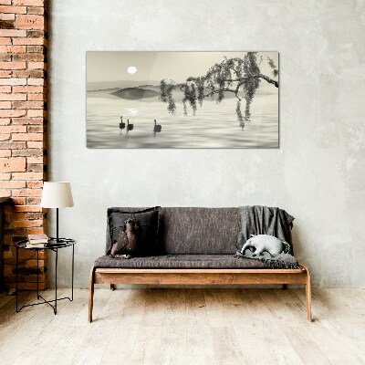 Bild auf glas Stille am Wasser