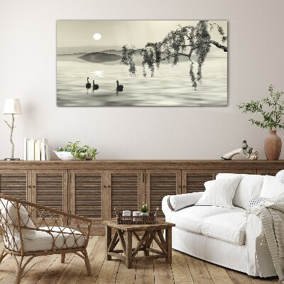 Bild auf glas Stille am Wasser