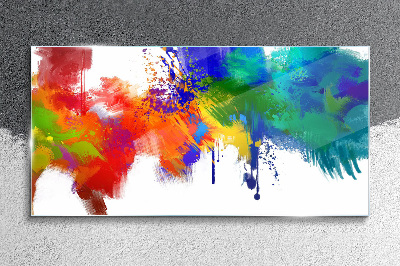 Glasbild Eine bunte Explosion der Emotionen