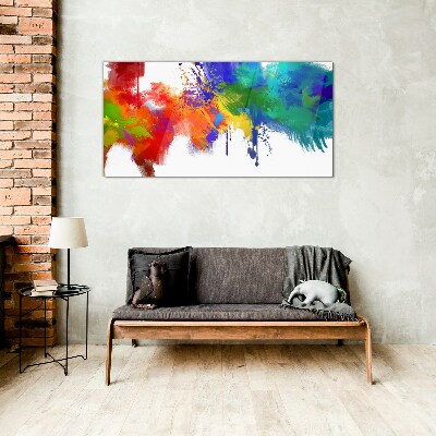Glasbild Eine bunte Explosion der Emotionen