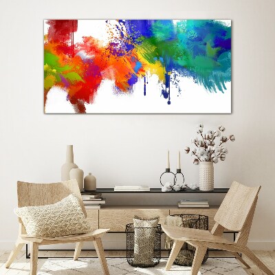 Glasbild Eine bunte Explosion der Emotionen