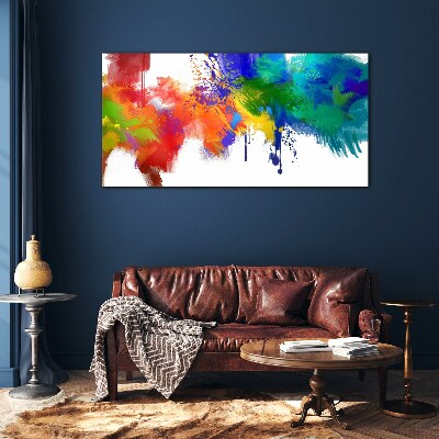 Glasbild Eine bunte Explosion der Emotionen
