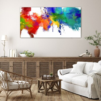 Glasbild Eine bunte Explosion der Emotionen