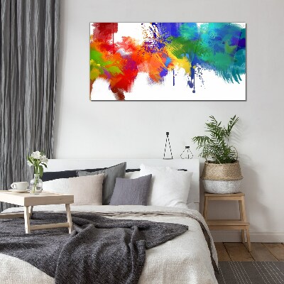 Glasbild Eine bunte Explosion der Emotionen