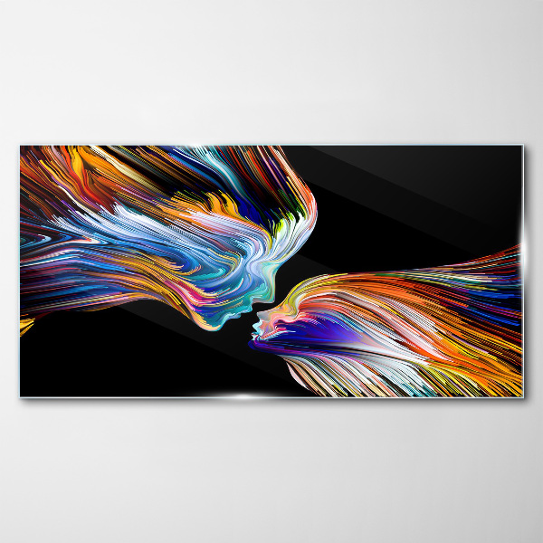 Glasbild Die Farben der Liebe und Emotionen