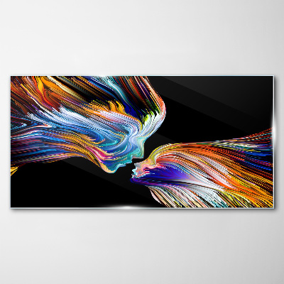Glasbild Die Farben der Liebe und Emotionen