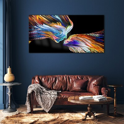 Glasbild Die Farben der Liebe und Emotionen