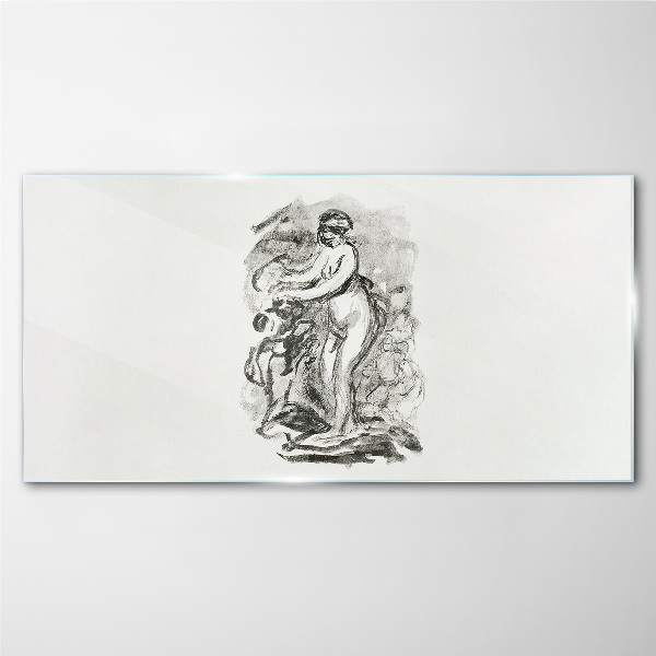 Glas bild Figur in Bewegung