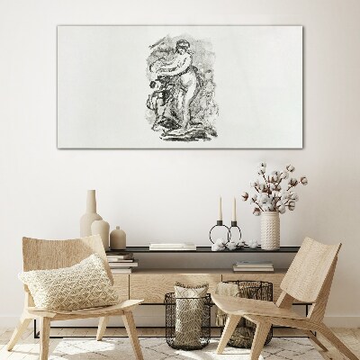 Glas bild Figur in Bewegung