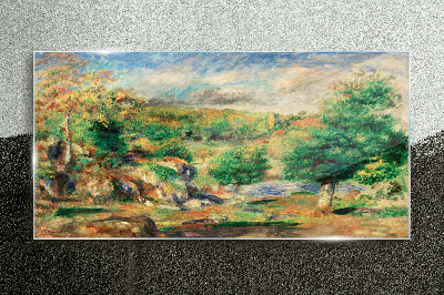 Glasbild Sommerlandschaft