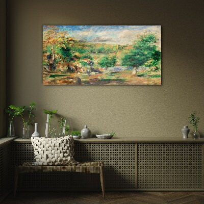 Glasbild Sommerlandschaft