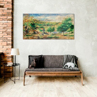 Glasbild Sommerlandschaft