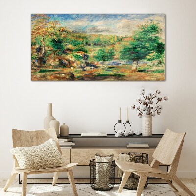 Glasbild Sommerlandschaft