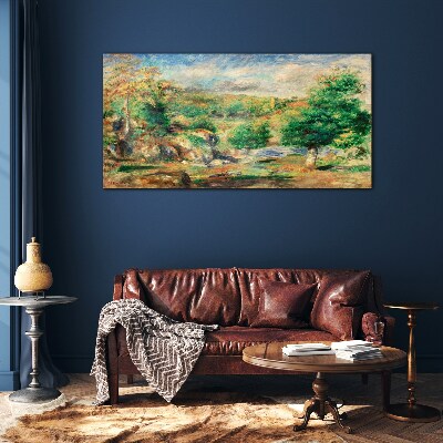 Glasbild Sommerlandschaft