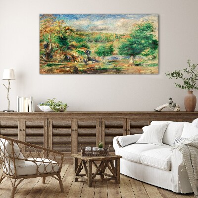 Glasbild Sommerlandschaft