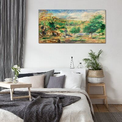 Glasbild Sommerlandschaft
