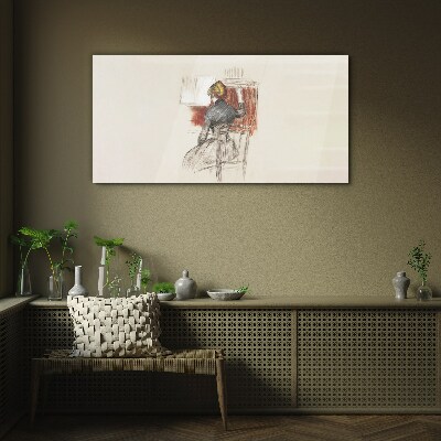 Glas bild Musik in der Stille
