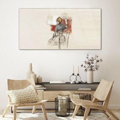 Glas bild Musik in der Stille