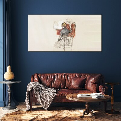 Glas bild Musik in der Stille
