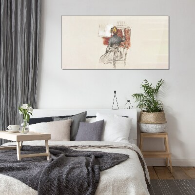 Glas bild Musik in der Stille