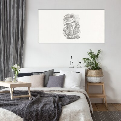 Glasbild Eleganz in Bewegung