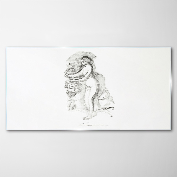 Foto auf glas Figur in Bewegung