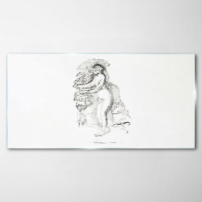 Foto auf glas Figur in Bewegung