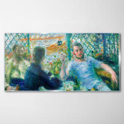 Glasbild Treffen am Fenster