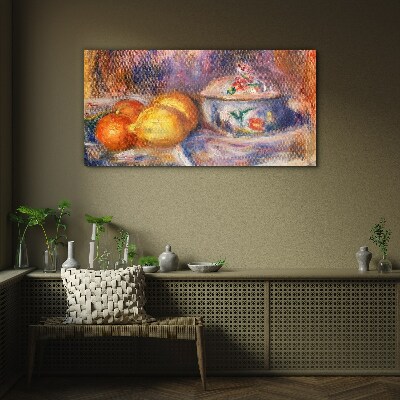 Glas bild Stillleben mit Zitronen