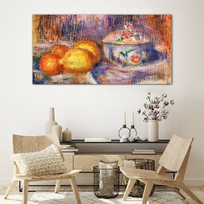 Glas bild Stillleben mit Zitronen